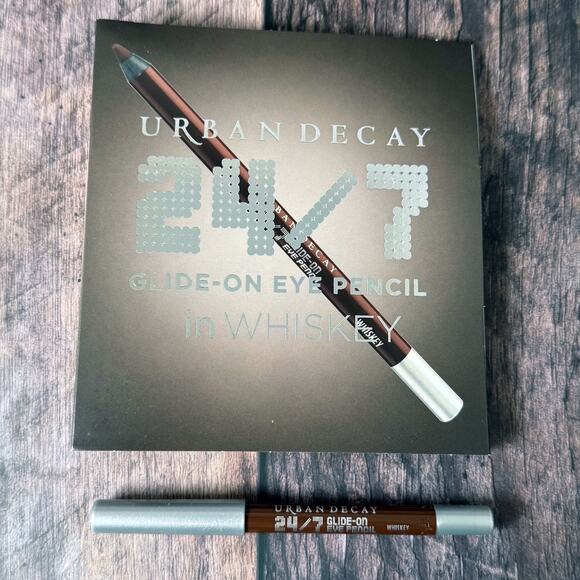 Urban Decay 24/7 Glide On Eye Pencil Whiskey 0.8g 0.03 oz Matte Brown Eyeliner - Picture 1 of 2